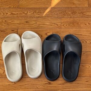 Puma Men's Shibui Slide Sandals - Black and Tan 2for1